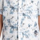 Boys White Printed Collar Shirt, सफ़ेद, small