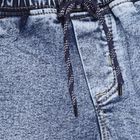 Kids Stonewashed Blue Slim Fit Jogger Jeans, Mid Blue, small image number null