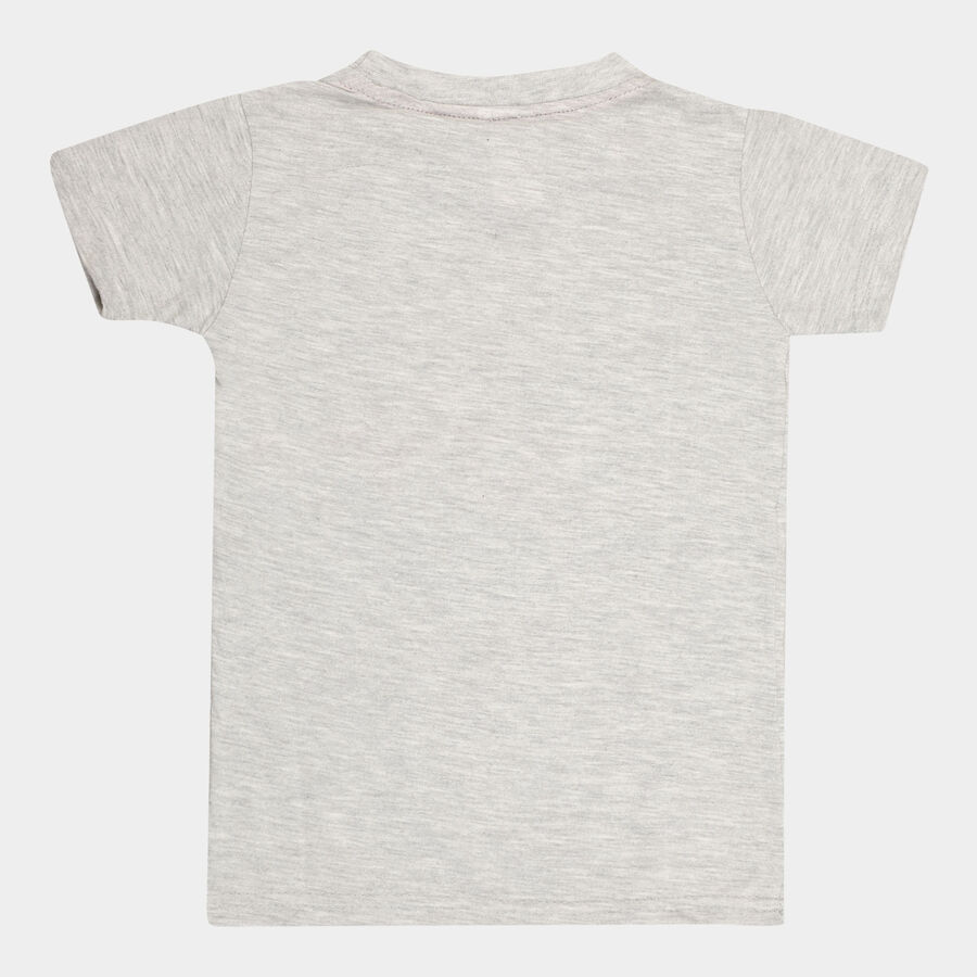 Boys T-Shirt, Melange Light Grey, large image number null
