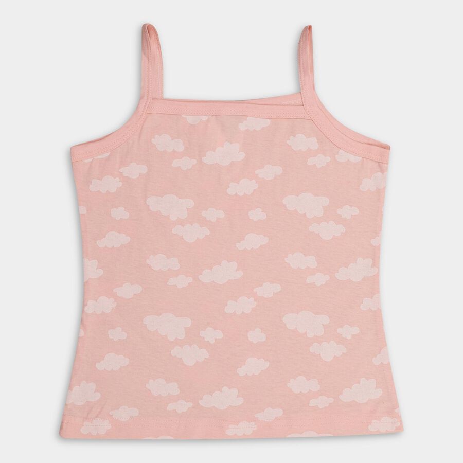 Girls' 100% Cotton Vest, Off White, large image number null