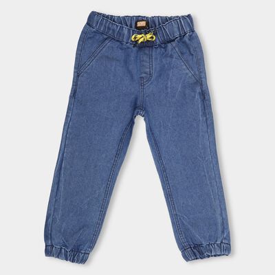 Boys' Stonewashed Blue Regular Fit Basic Jeans