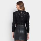 Ladies'  Crop  Top, काला, small image number null