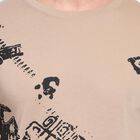 Men's Round Neck Half Sleeves T-Shirt, गहरा पीला, small