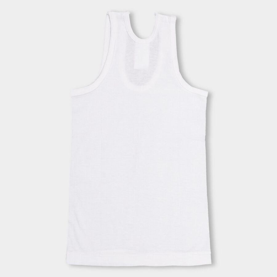 Boys' 100% Cotton Basic Vest , Light Blue, large image number null