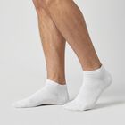 Men's Ankle Length Regular Fit Pack of 3 Socks ( Charcoal, White, Grey ), मिश्रित हल्का ग्रे, small