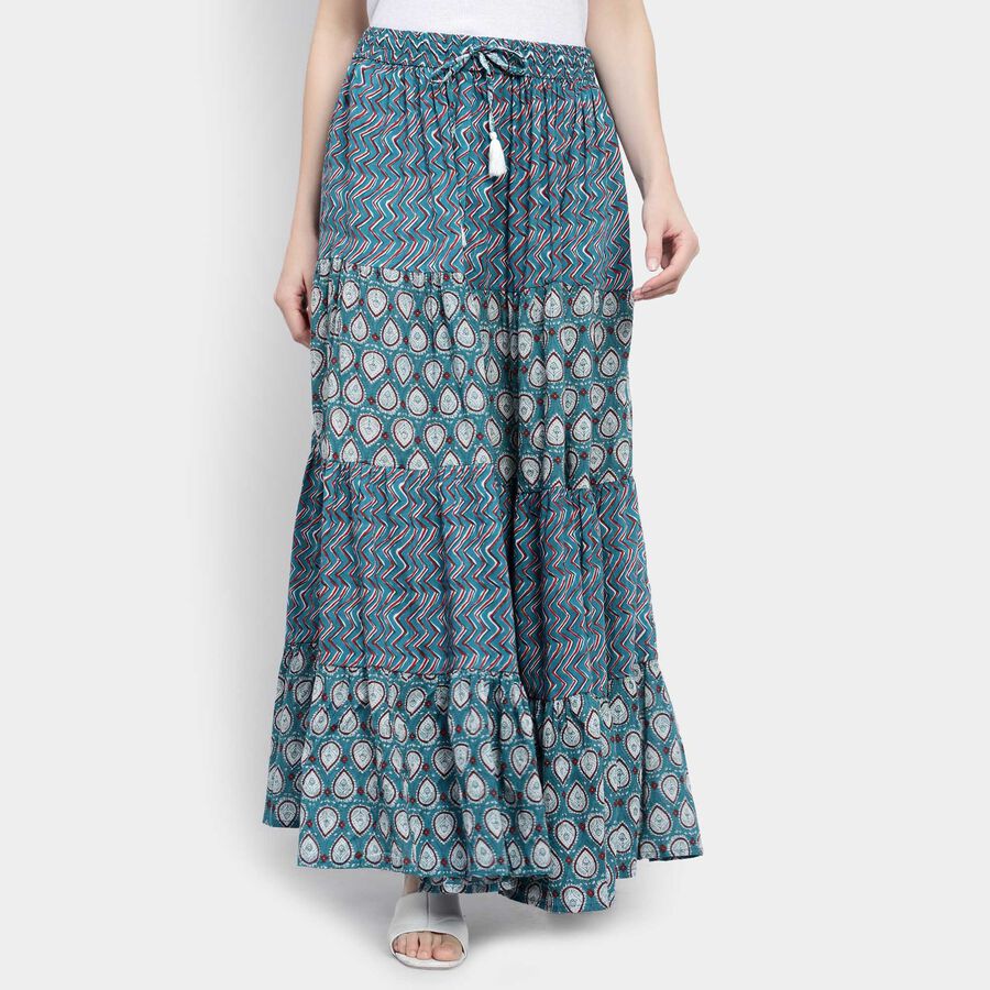 Solid Lehenga Skirt, Light Grey, large image number null