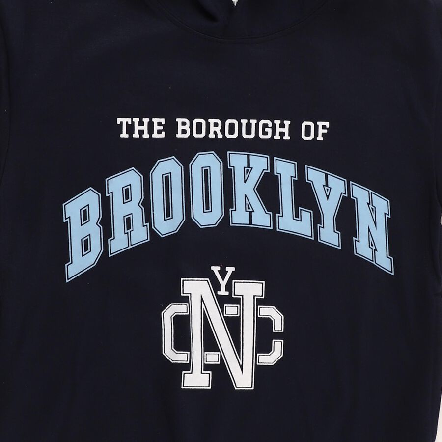 Boys' Sweatshirt, Navy Blue, large image number null