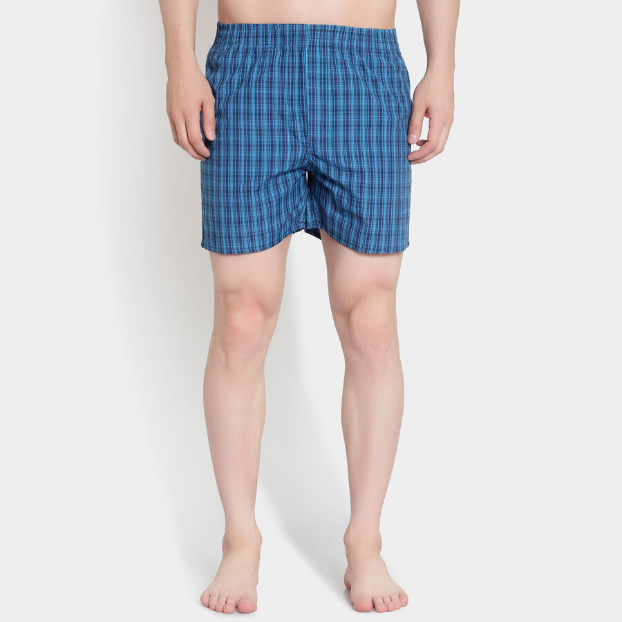 Checks Boxers, Navy Blue, large image number null