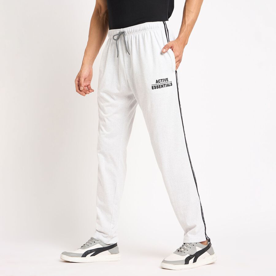 Men's Track Pants, Melange Light Grey, large image number null