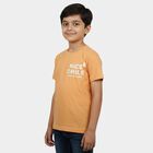 Boys' Half Sleeves T-Shirt, पीच, small