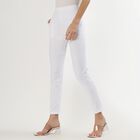 Women's Cotton Blend Comfortable Churidar, White, small