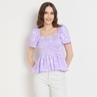 Ladies' 100% Cotton Crop  Top, Lilac, small image number null