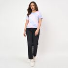 Ladies' Round Neck T-Shirt, लाइलेक, small