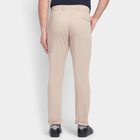 Men's 100% Cotton Slim Fit Casual Trousers , Beige, small image number null