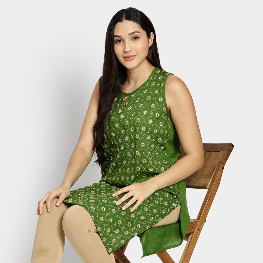 Ladies' Kurta, Olive, large image number null