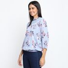 Printed Full Sleeve Top, Light Blue, small image number null