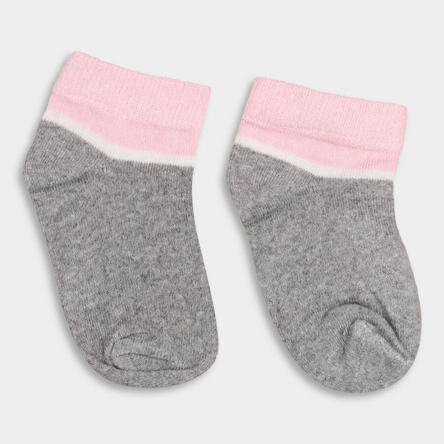 Girls' Socks, हल्का गुलाबी, large image number null