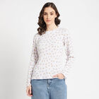 Printed Top, White, small image number null