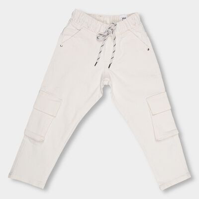 Boys Off-White Relaxed Fit Cargo Pants