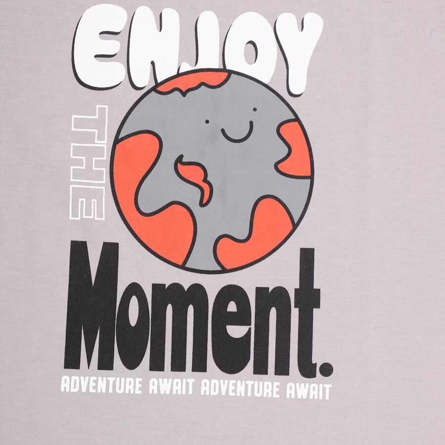 Boys' T-Shirt , हल्का ग्रे, large image number null