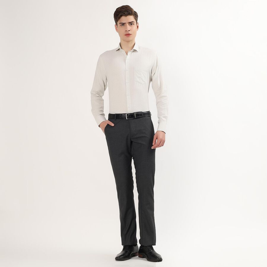 Men's Light Sage Green Cotton Classic Formal Shirt, Light Green, large