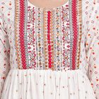 Ladies' Cotton Ethnic Set, Off White, small image number null
