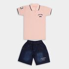 Boys' 100% Cotton Woven Baba Suit , हल्का गुलाबी, small image number null