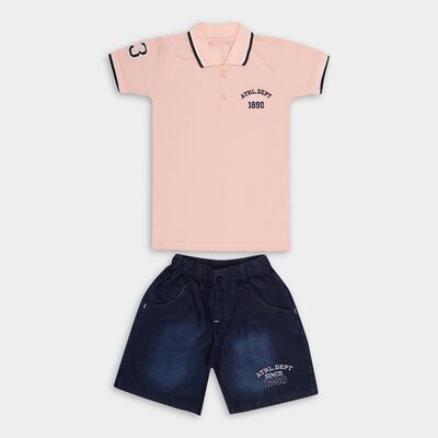Boys' 100% Cotton Woven Baba Suit 