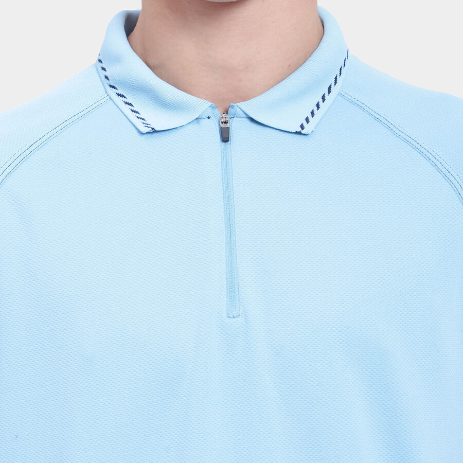 Printed Polo T-Shirt, Sky Blue, large image number null