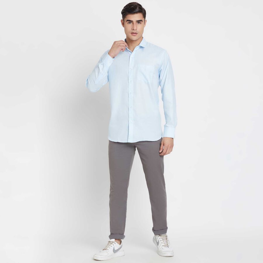 Solid Formal Shirt, Light Blue, large image number null