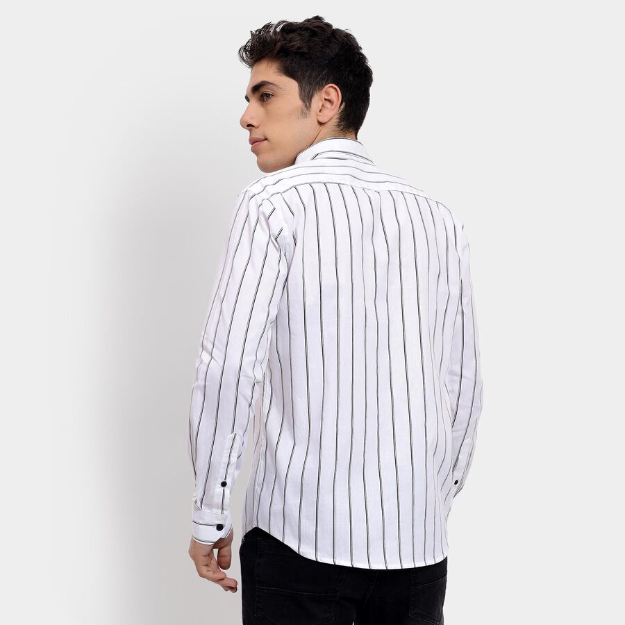 Men's 100% Cotton Casual Shirt , White, large image number null