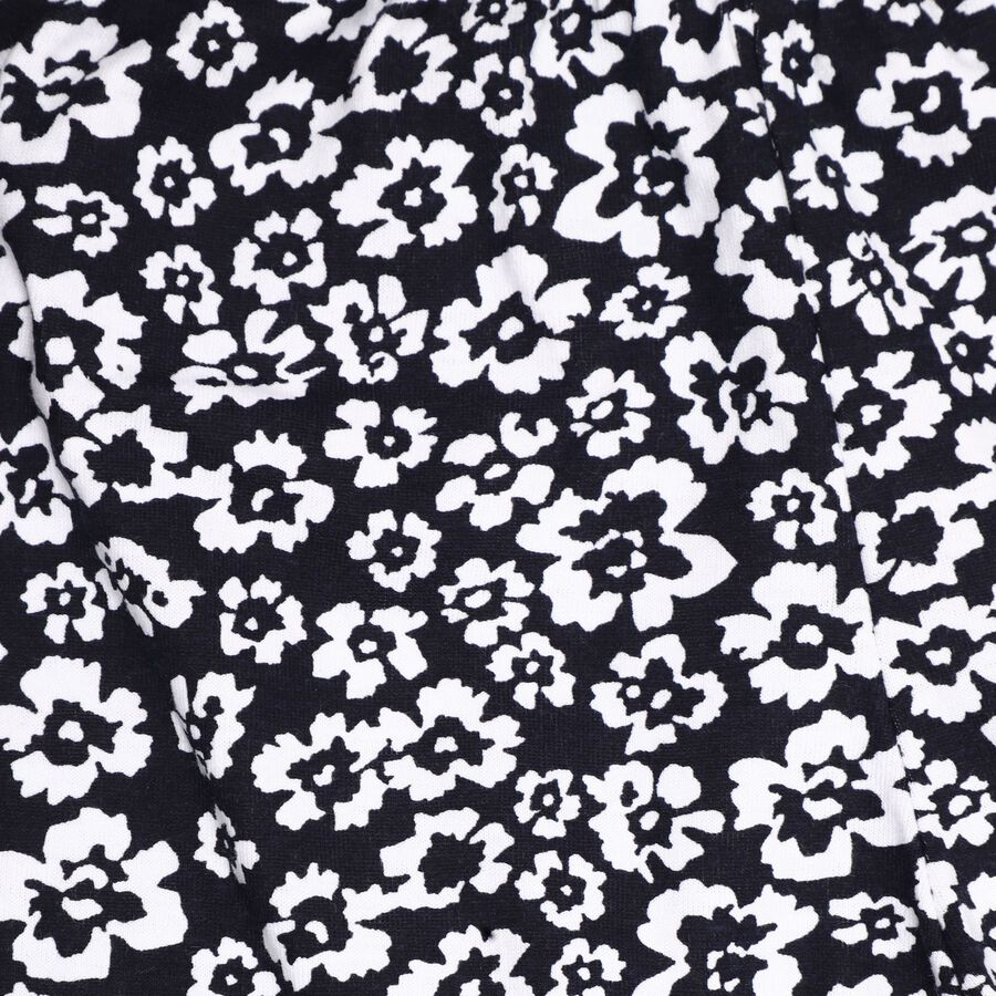 Girl's All Over Printed Navy Blue Pyjama, Navy Blue, large image number null
