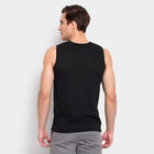 Solid Sleeveless T-Shirt, Black, small image number null