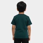 Boys' Half Sleeves T-Shirt, Dark Green, small