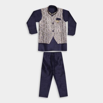Boys' Mandarin Collar Kurta Pyjama