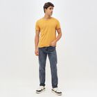 Men's Stonewashed Blue Slim Fit Jeans, Dark Blue, small image number null