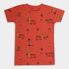 Boys' 100% Cotton Half Sleeves T-Shirt, Rust, small image number null