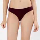 Women's Deep Burgundy Regular Fit Panty, Wine, small