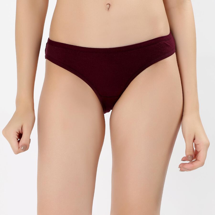 Women's Deep Burgundy Regular Fit Panty, Wine, large