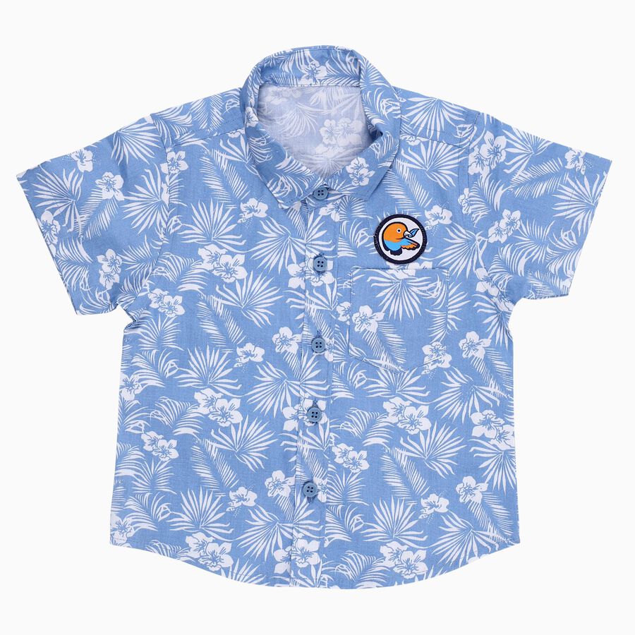 Infants' Shirt, Mid Blue, large image number null