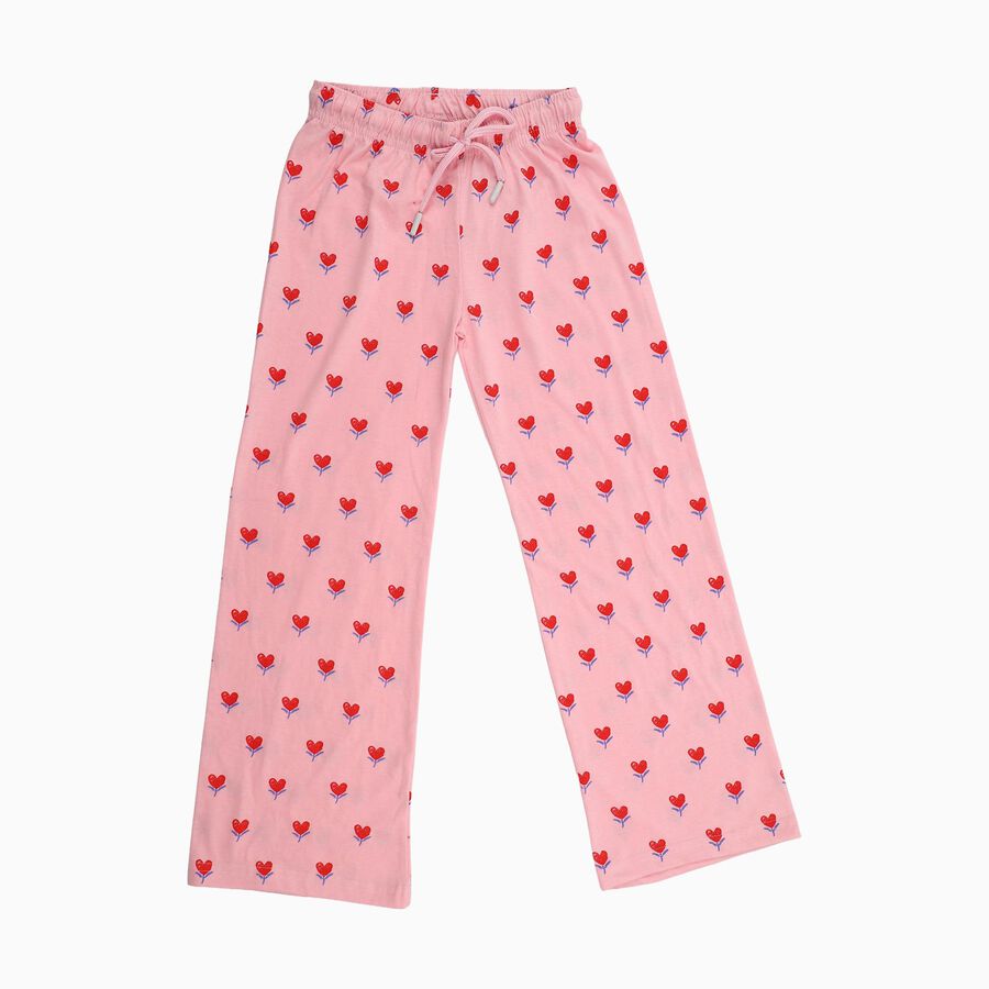 Girls' Pyjama, Light Pink, large image number null