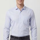 Men's Light Blue Spread Collar Classic Formal Shirt, Light Blue, small