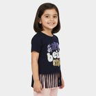 Girls' T-Shirt, Navy Blue, small