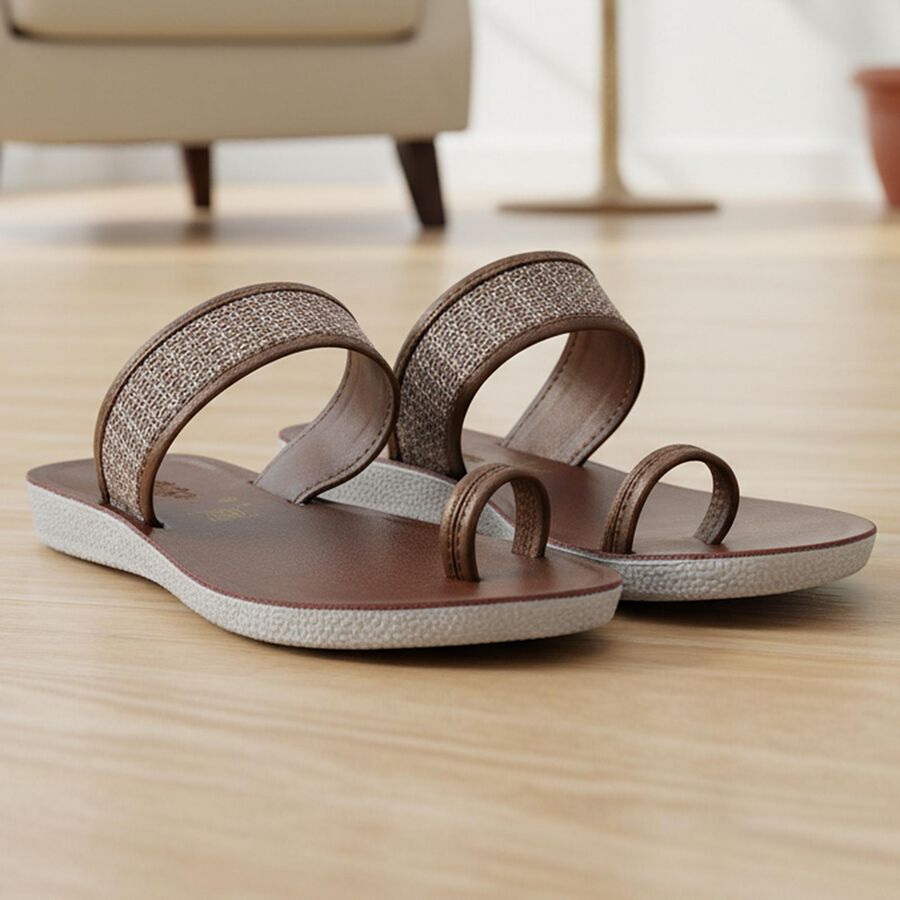 Ladies' Sandal, Brown, large