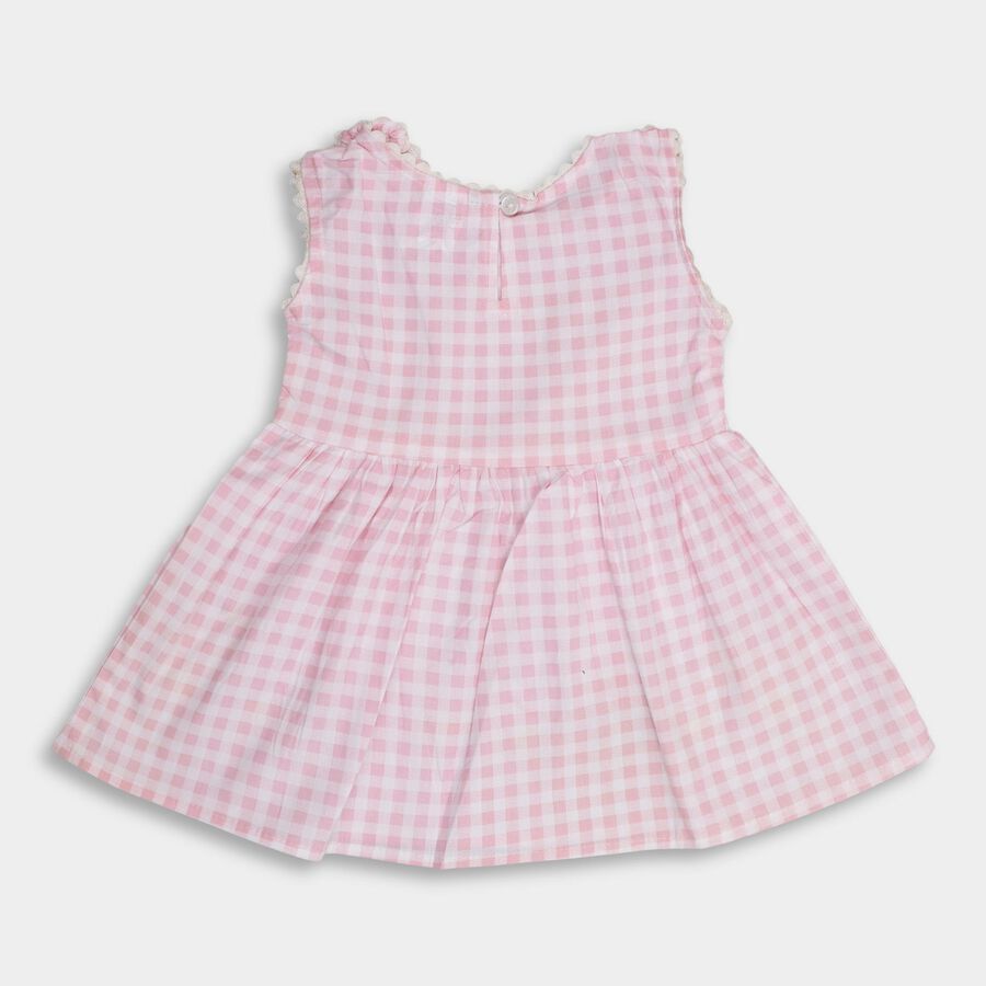 Infant Girls' 100% Cotton Frock , Pink, large image number null