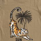 Boys Muted Olive Green Cotton Round Neck Casual T-Shirt, Olive, small