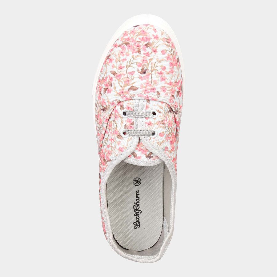 Women Lace-Ups Casual Shoes, Pink, large image number null