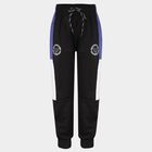 Boys' Black Color-Blocked Winter Pyjama, काला, small image number null