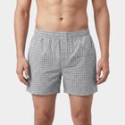 Men's Dark Grey Solid Regular Fit Boxer Shorts, गहरा ग्रे, small