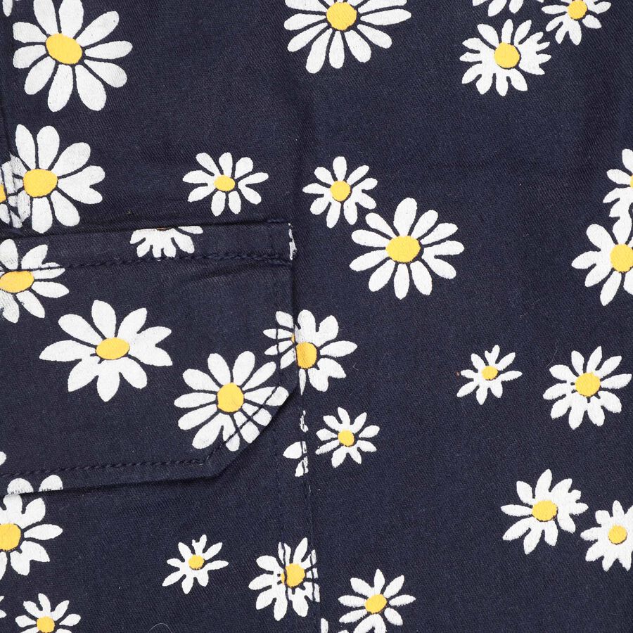 Girls Cotton Trousers, Navy Blue, large image number null